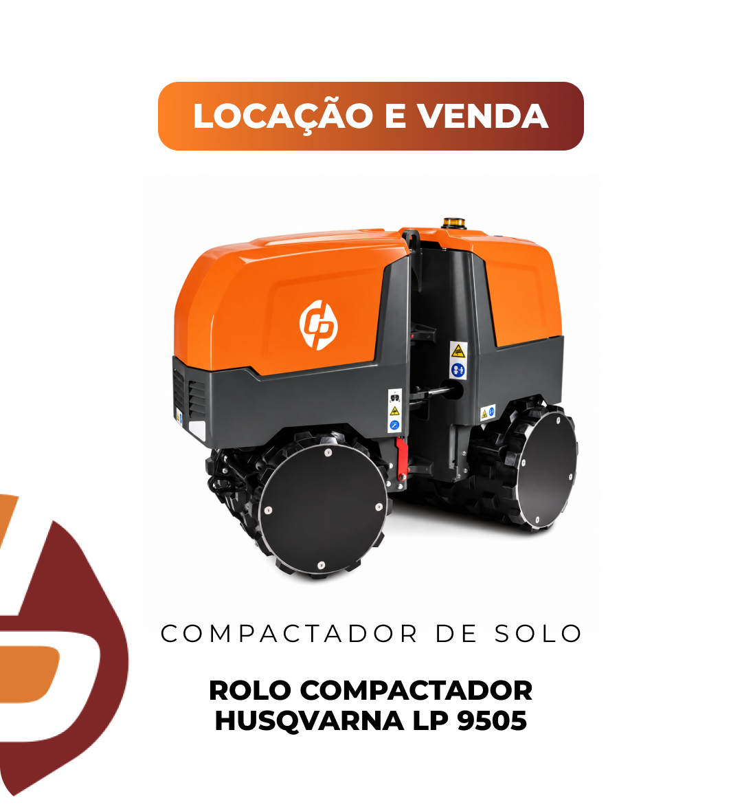 Rolo Compactador Husqvarna LP 9505