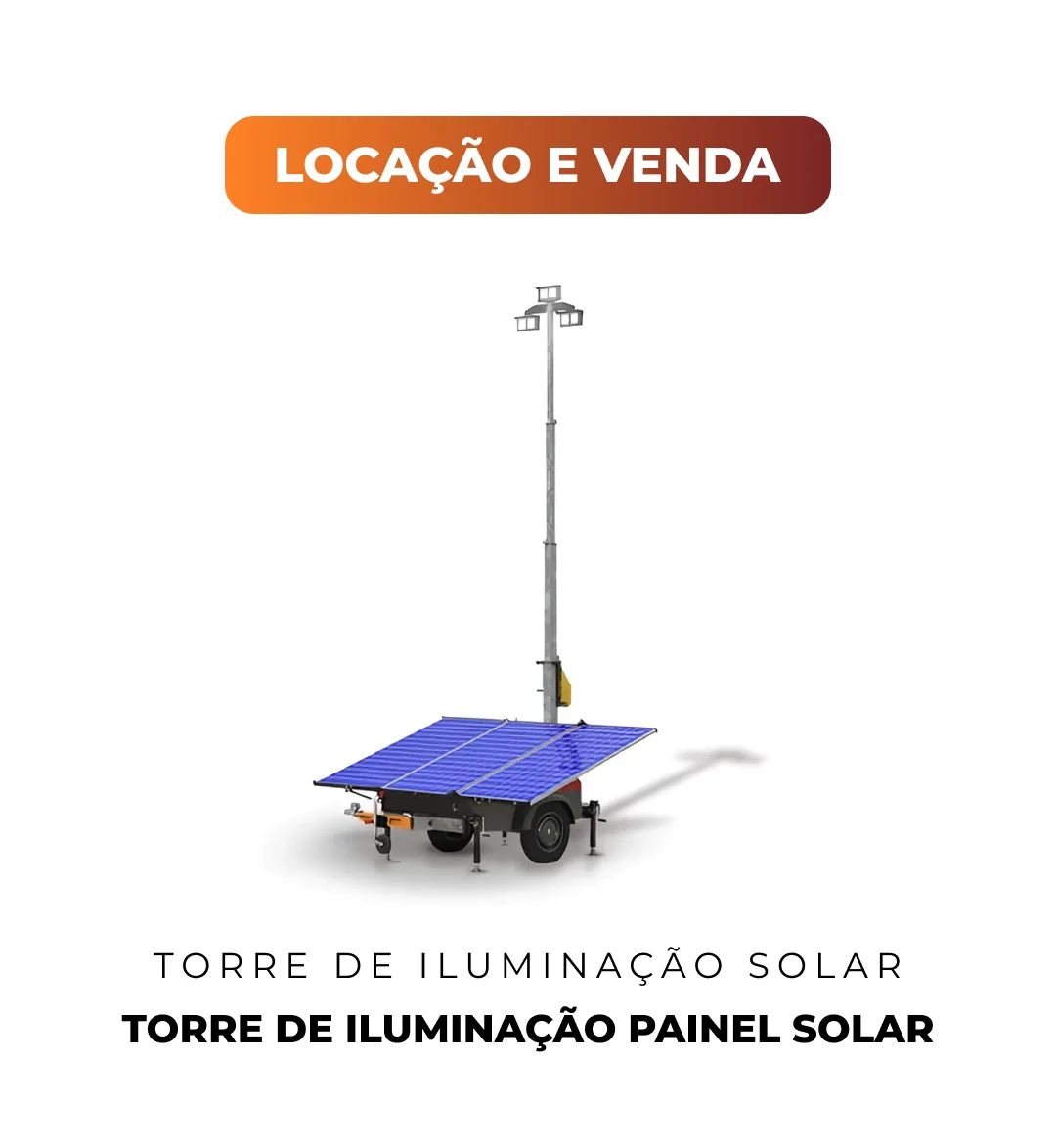 Torre de iluminação painel solar v2